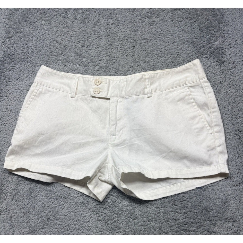The North Face Shorts Women's 8 White‎ Chino Pockets Casual Cotton Blend (33x2)